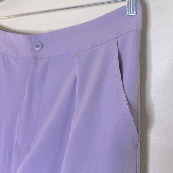 Papermoon Wide Leg Cargo Pants Lavender Side Pockets Womens Size Large - Picture 5 of 13